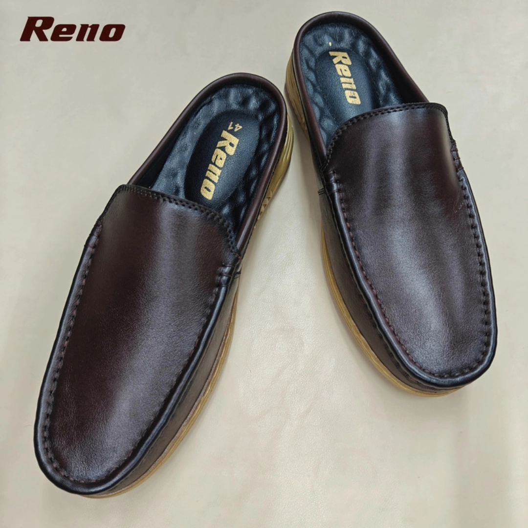 Reno Leather Half-Casual-Chocolate-RH4110